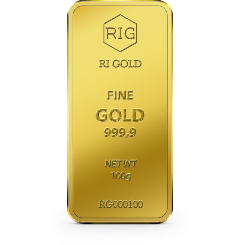 100 Gram Gold bar